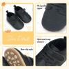 image:imageBaby Boys Girls Sneakers Toddler NonSlip Soft Rubber Sole First Walking Shoes Infant Newborn Crib Dress ShoesB2061Black