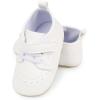 image:imageBaby Boys Girls Sneakers Toddler NonSlip Soft Rubber Sole First Walking Shoes Infant Newborn Crib Dress ShoesB2061White