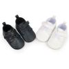 image:imageBaby Boys Girls Sneakers Toddler NonSlip Soft Rubber Sole First Walking Shoes Infant Newborn Crib Dress ShoesB2061White