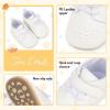 image:imageBaby Boys Girls Sneakers Toddler NonSlip Soft Rubber Sole First Walking Shoes Infant Newborn Crib Dress ShoesB2061White