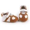 image:imageBaby Boys Girls Sneakers Toddler NonSlip Soft Rubber Sole First Walking Shoes Infant Newborn Crib Dress ShoesC2274Brown