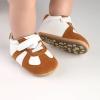 image:imageBaby Boys Girls Sneakers Toddler NonSlip Soft Rubber Sole First Walking Shoes Infant Newborn Crib Dress ShoesC2274Brown
