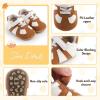image:imageBaby Boys Girls Sneakers Toddler NonSlip Soft Rubber Sole First Walking Shoes Infant Newborn Crib Dress ShoesC2274Brown