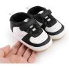 image:imageBaby Boys Girls Sneakers Toddler NonSlip Soft Rubber Sole First Walking Shoes Infant Newborn Crib Dress ShoesD7103aBlack
