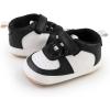 image:imageBaby Boys Girls Sneakers Toddler NonSlip Soft Rubber Sole First Walking Shoes Infant Newborn Crib Dress ShoesD7103aBlack