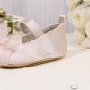 image:imageBaby Mary Jane Flats for Girls with Bowknot Cotton Anti Skid Sole Infant First Walker Princess Dress Crib Wedding Shoes220Pink