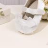 image:imageBaby Mary Jane Flats for Girls with Bowknot Cotton Anti Skid Sole Infant First Walker Princess Dress Crib Wedding Shoes220White