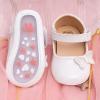 image:imageBaby Mary Jane Flats for Girls with Bowknot Cotton Anti Skid Sole Infant First Walker Princess Dress Crib Wedding ShoesF01White