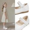 image:imageMary Jane Little Girls Dress Shoes Toddler Baby Ballet Flats Flower Girls Wedding Party Bow Princess Kid ShoesB01white