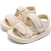 image:imageToddler Boys Girls Summer Slide Sandals Baby Comfort Lightweight Walking Shoes Open Toe Adjustable Outdoor Beach Sandals for Kids2277beige