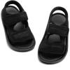 image:imageToddler Boys Girls Summer Slide Sandals Baby Comfort Lightweight Walking Shoes Open Toe Adjustable Outdoor Beach Sandals for Kids2277black