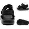image:imageToddler Boys Girls Summer Slide Sandals Baby Comfort Lightweight Walking Shoes Open Toe Adjustable Outdoor Beach Sandals for Kids2277black