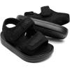 image:imageToddler Boys Girls Summer Slide Sandals Baby Comfort Lightweight Walking Shoes Open Toe Adjustable Outdoor Beach Sandals for Kids2277black