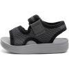 image:imageToddler Boys Girls Summer Slide Sandals Baby Comfort Lightweight Walking Shoes Open Toe Adjustable Outdoor Beach Sandals for Kids2277grey