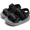 image:imageToddler Boys Girls Summer Slide Sandals Baby Comfort Lightweight Walking Shoes Open Toe Adjustable Outdoor Beach Sandals for Kids2277grey