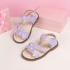 image:imageToddler Girls Sandals Little Girl Summer Flat Sandal Baby Open Toe Outdoor Beach Holiday Dress Shoes5249 Purple
