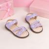 image:imageToddler Girls Sandals Little Girl Summer Flat Sandal Baby Open Toe Outdoor Beach Holiday Dress Shoes5249 Purple
