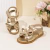 image:imageToddler Girls Sandals Little Girl Summer Flat Sandal Baby Open Toe Outdoor Beach Holiday Dress ShoesA00 Gold