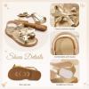 image:imageToddler Girls Sandals Little Girl Summer Flat Sandal Baby Open Toe Outdoor Beach Holiday Dress ShoesA00 Gold