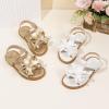 image:imageToddler Girls Sandals Little Girl Summer Flat Sandal Baby Open Toe Outdoor Beach Holiday Dress ShoesA00 Gold