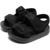 image:imageToddler Boys Girls Summer Slide Sandals Baby Comfort Lightweight Walking Shoes Open Toe Adjustable Outdoor Beach Sandals for Kids2277black