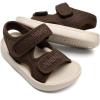 image:imageToddler Boys Girls Summer Slide Sandals Baby Comfort Lightweight Walking Shoes Open Toe Adjustable Outdoor Beach Sandals for Kids2277coffee